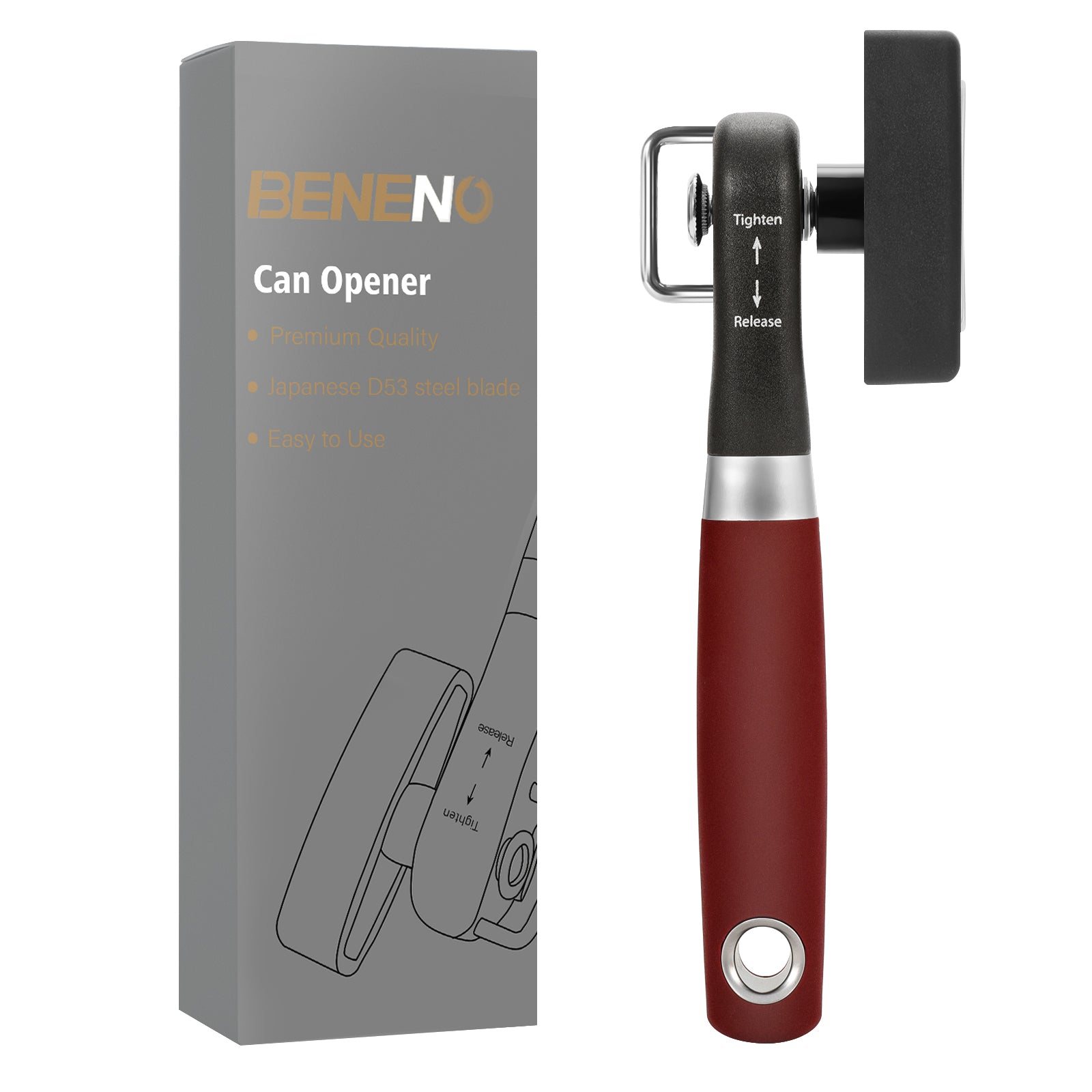 Beneno Side Cut Can Opener Red