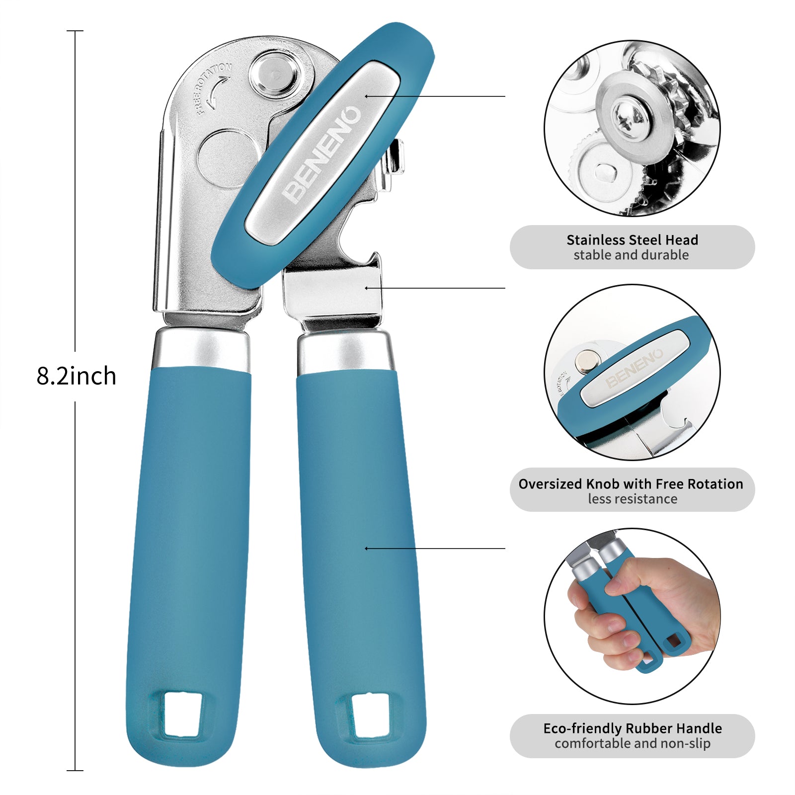 Beneno Can Opener Blue