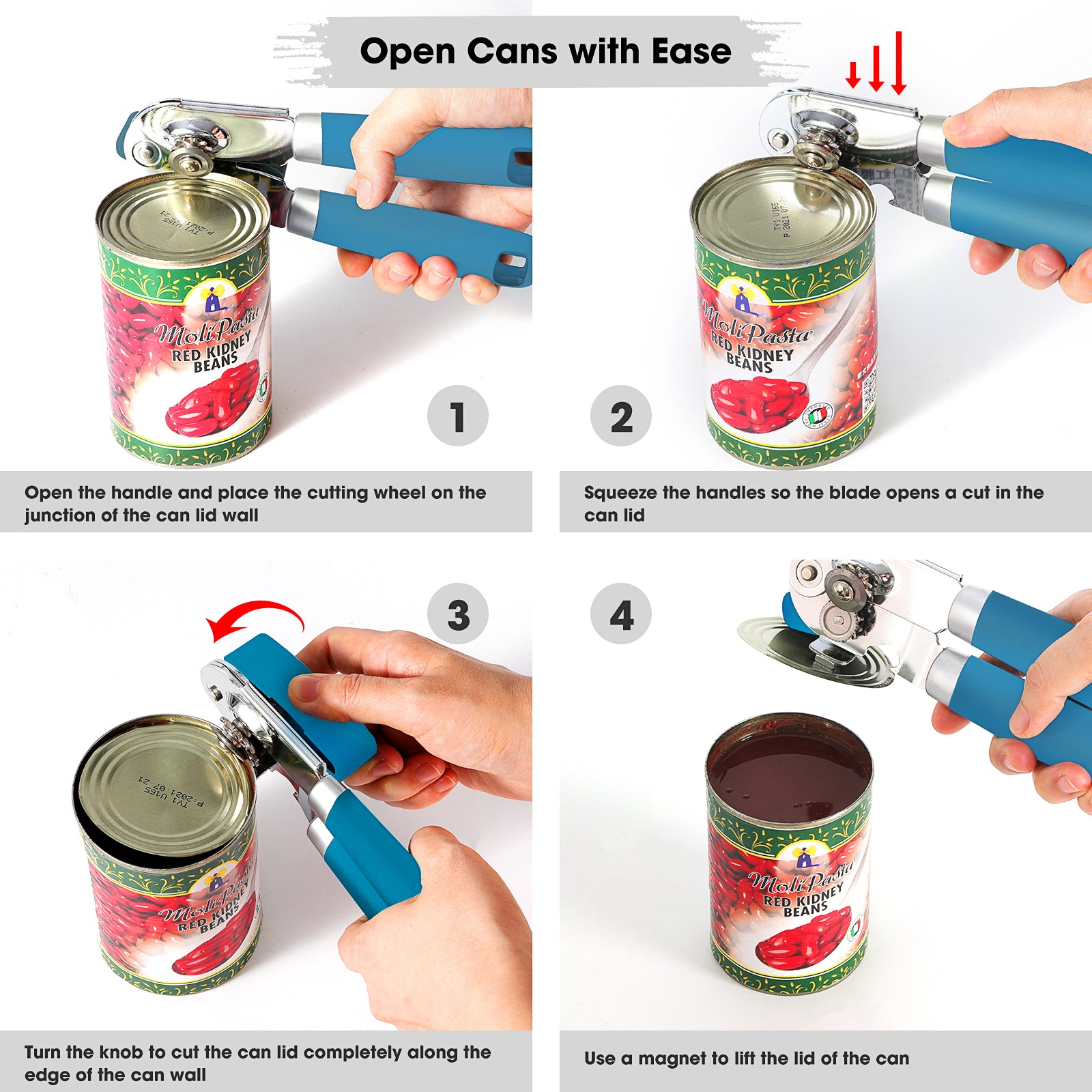 Beneno Can Opener Blue