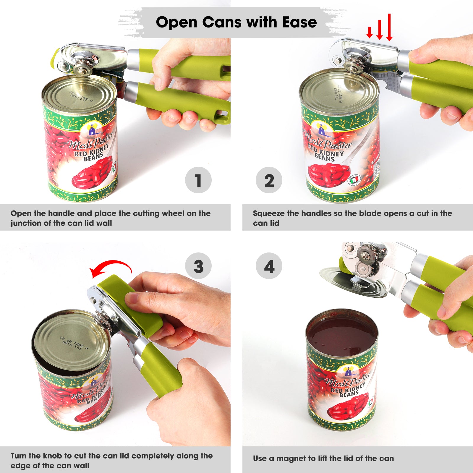 Beneno Can Opener Lime Green