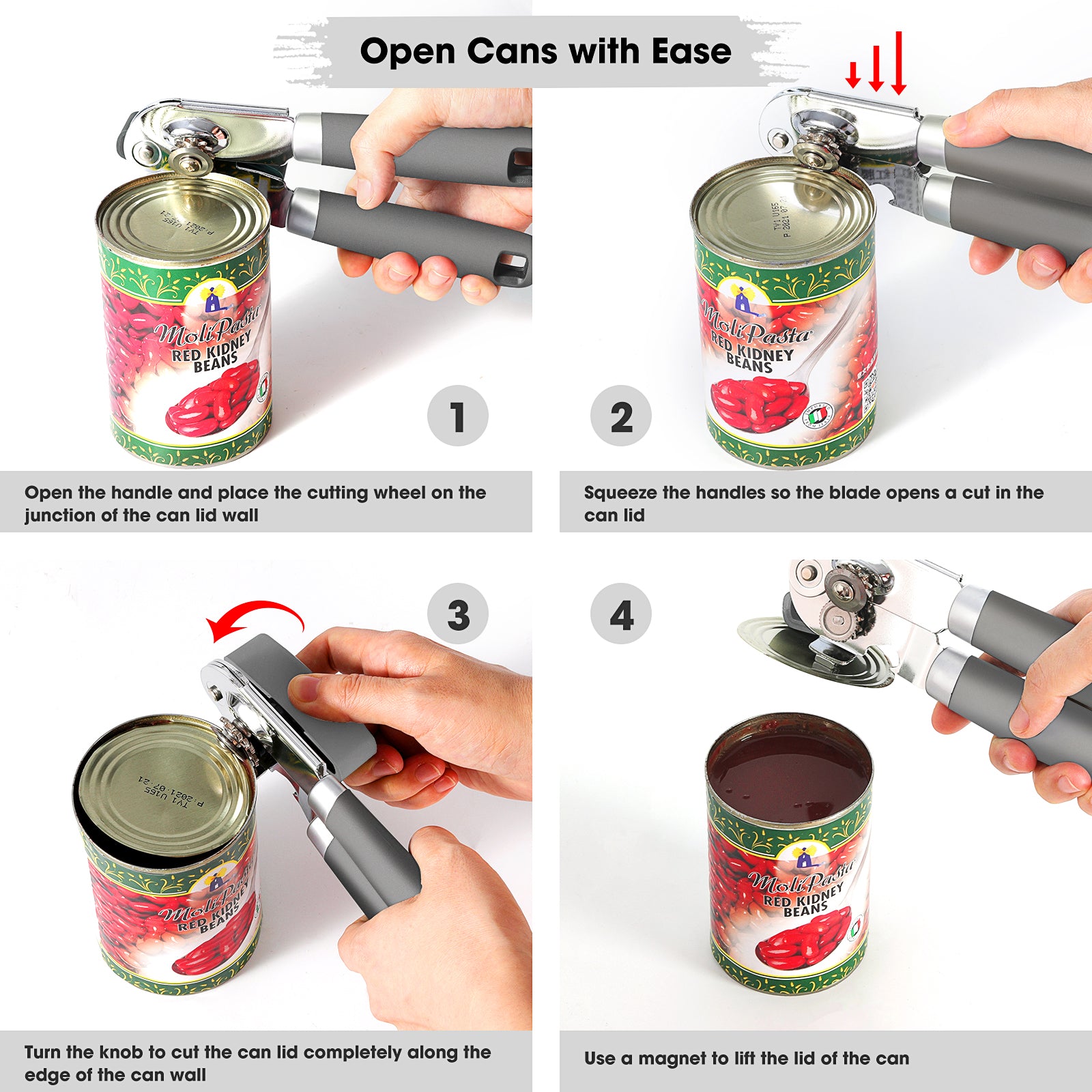 Beneno Can Opener Gray