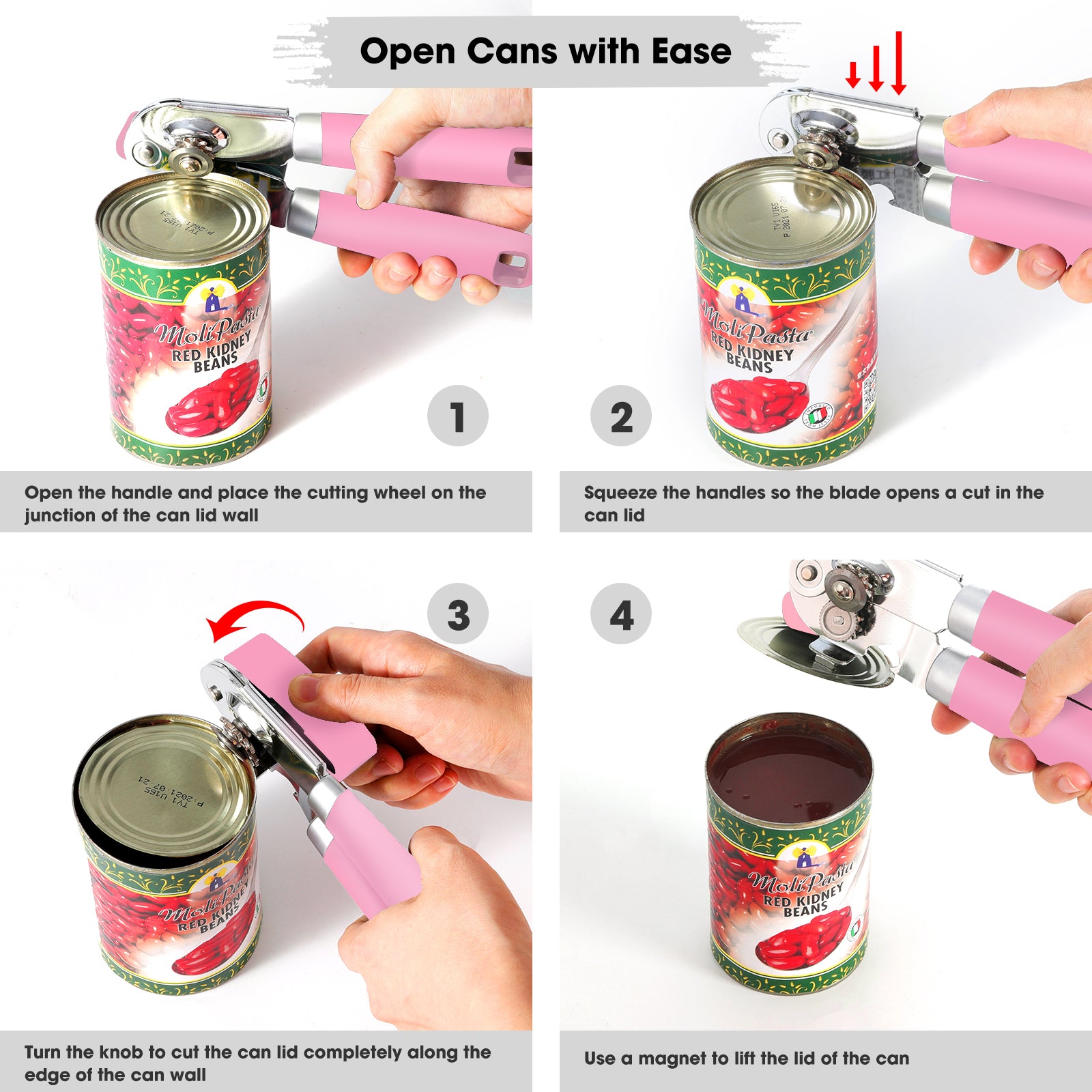 Beneno Can Opener Pink