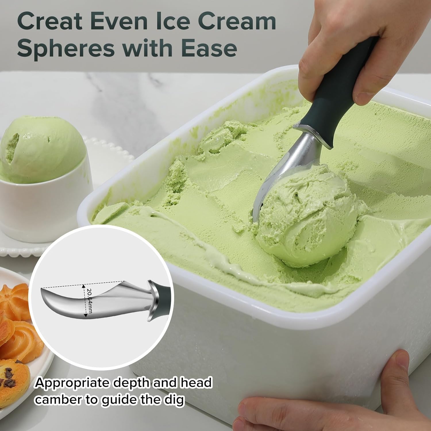 Beneno Ice Cream Scoop Green