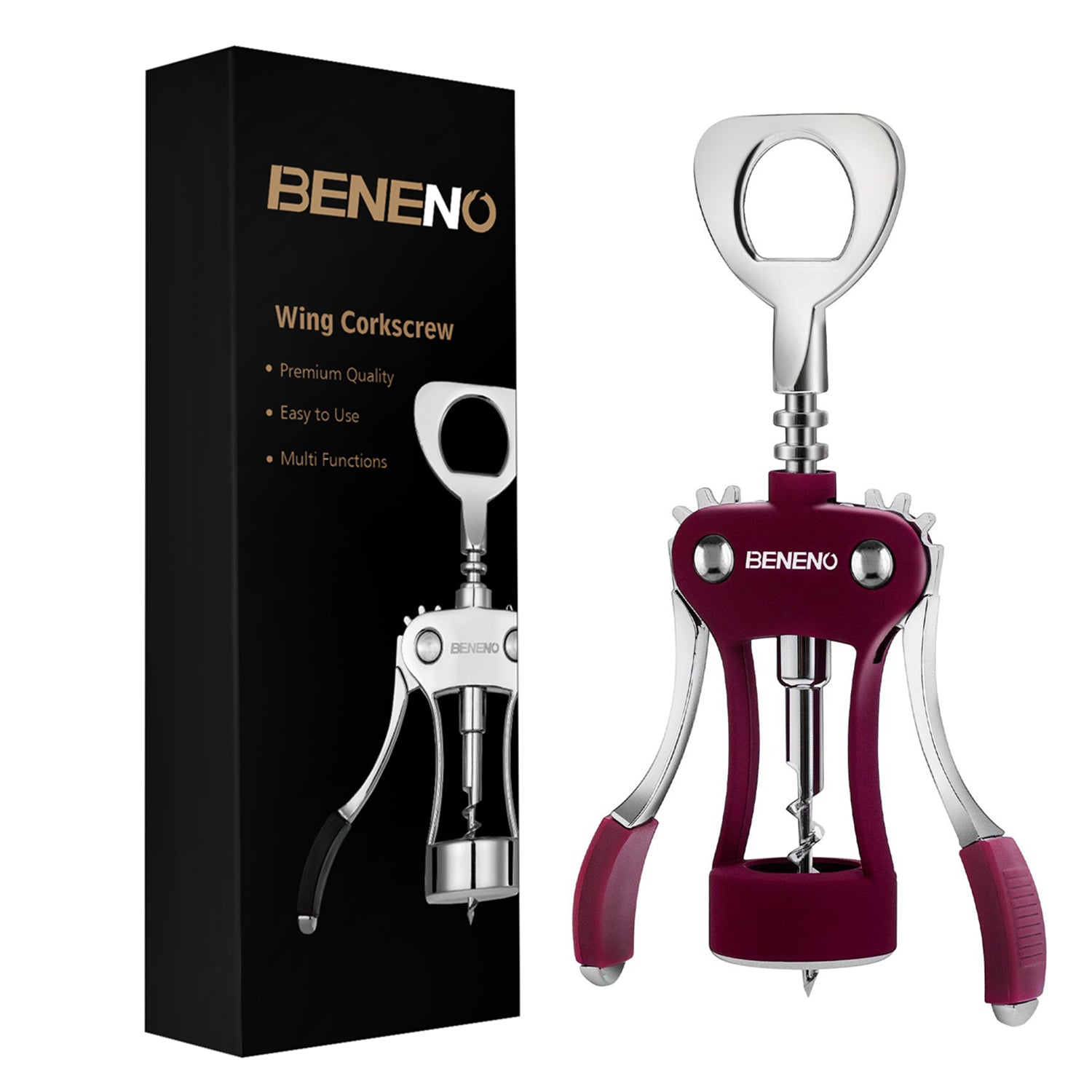 Beneno Premium Quality Wine Opener Purple